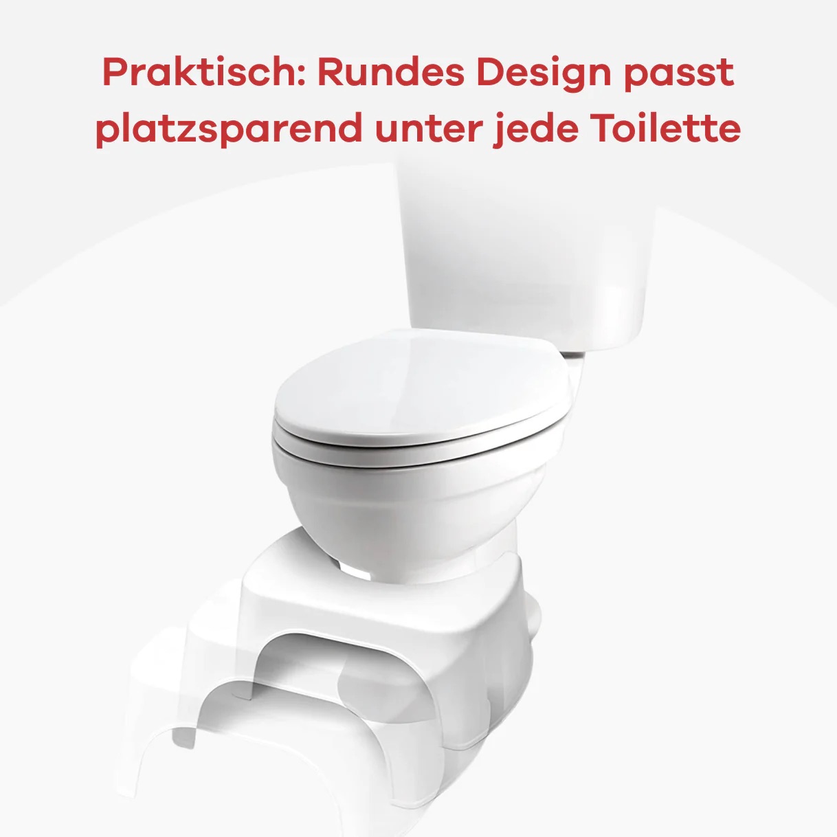 Toilettenhocker aus recyceltem Kunststoff