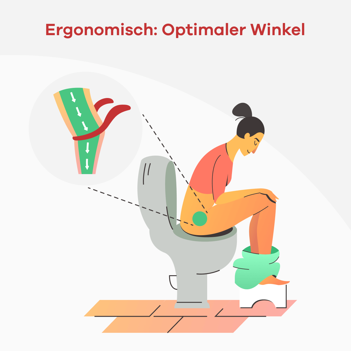 Toilettenhocker Ansicht 3